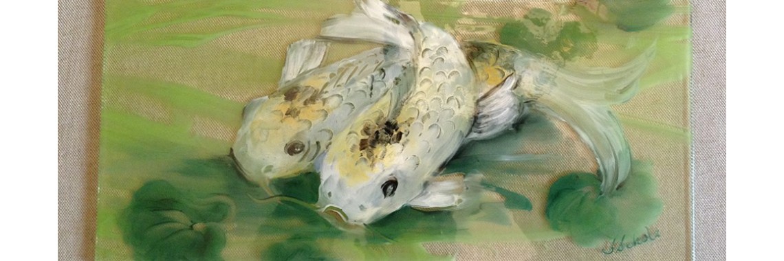 Koi Tray by Sharon Scholz