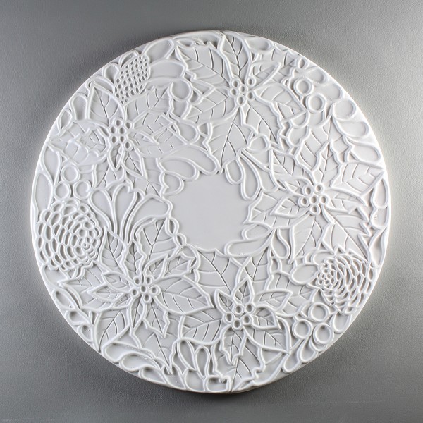 Poinsettia Tile (round)