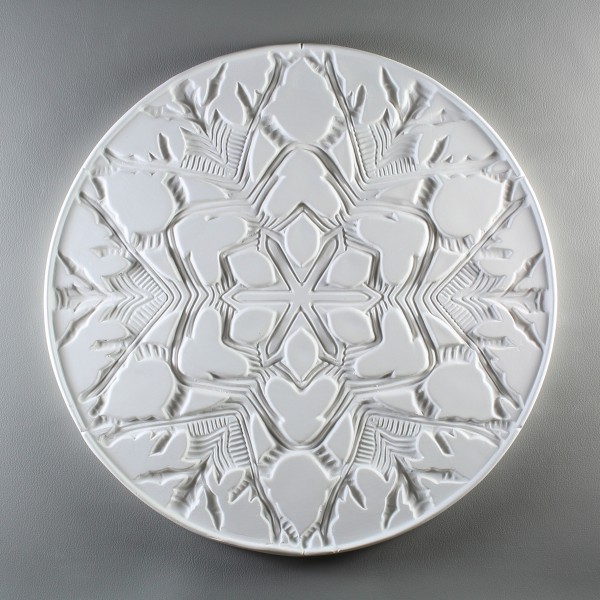 Snow Flake Round Texture Tile